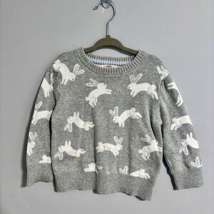 Gray Easter Bunny Sweater
